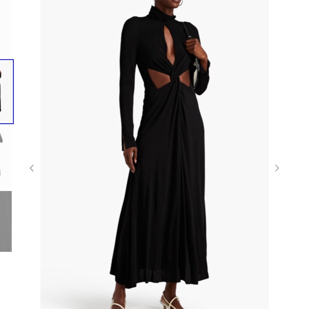VICTORIA BECKHAM twist-front jersey midi dress RRP $1290 NWT!!